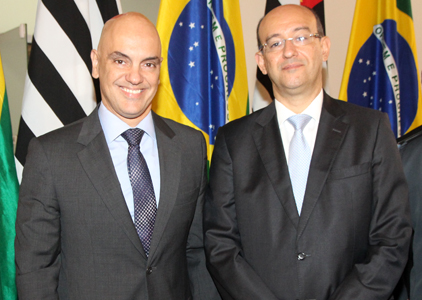 Doutor Smanio, Procurador-Geral de Justiça com o Ministro da Justiça Alexandre de Moraes