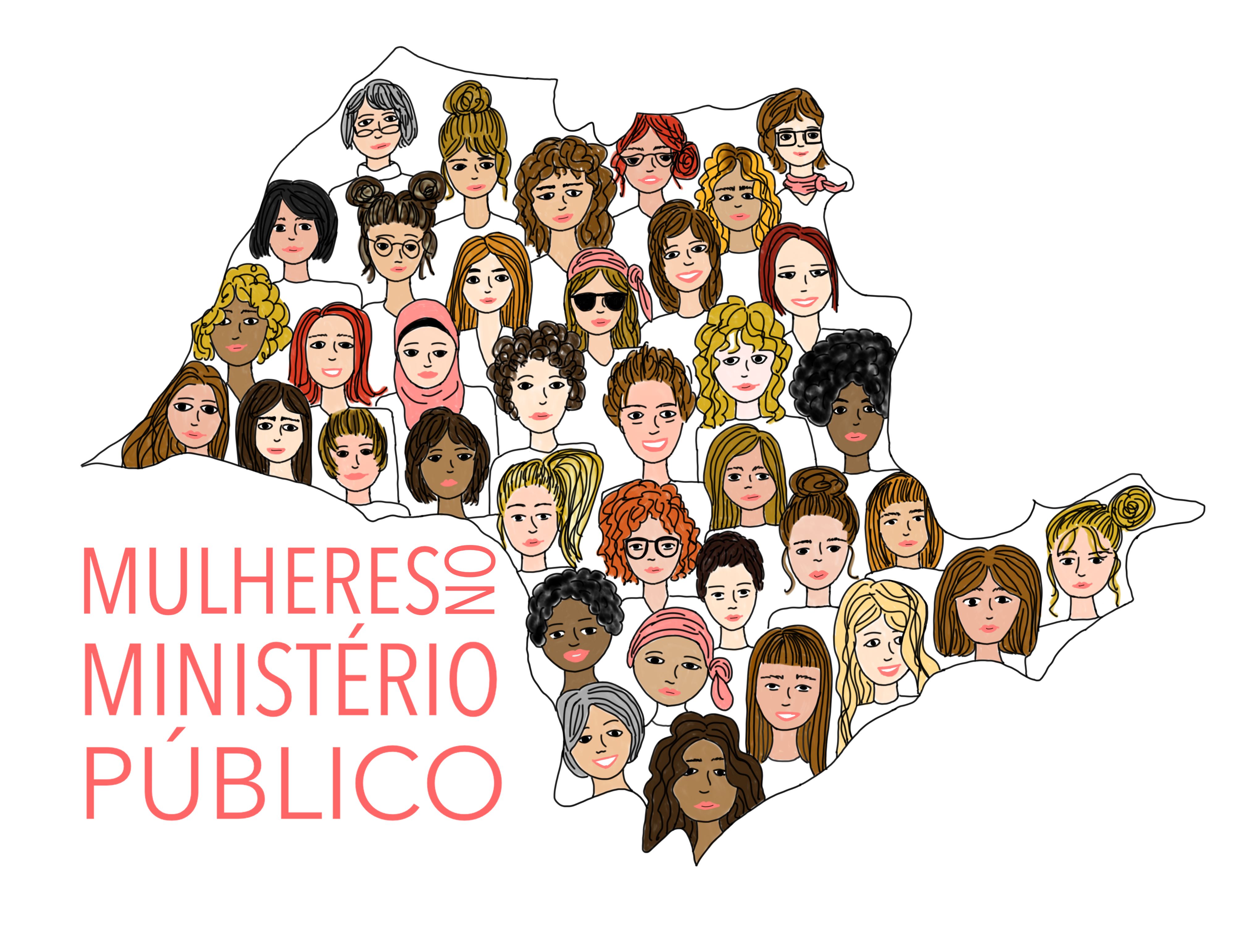 Mapa de São Paulo formado com rostos femininos