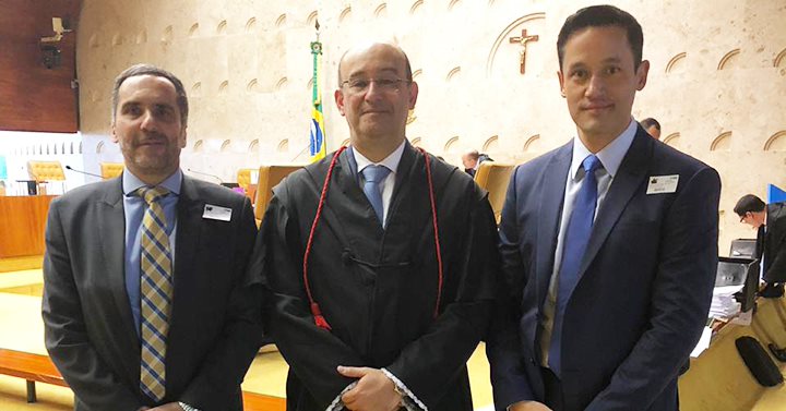 Smanio, Mario Sarrubbo e Cleber Masson no STF