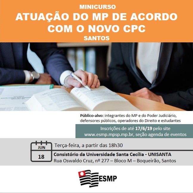 Cartaz Novo CPC em Santos