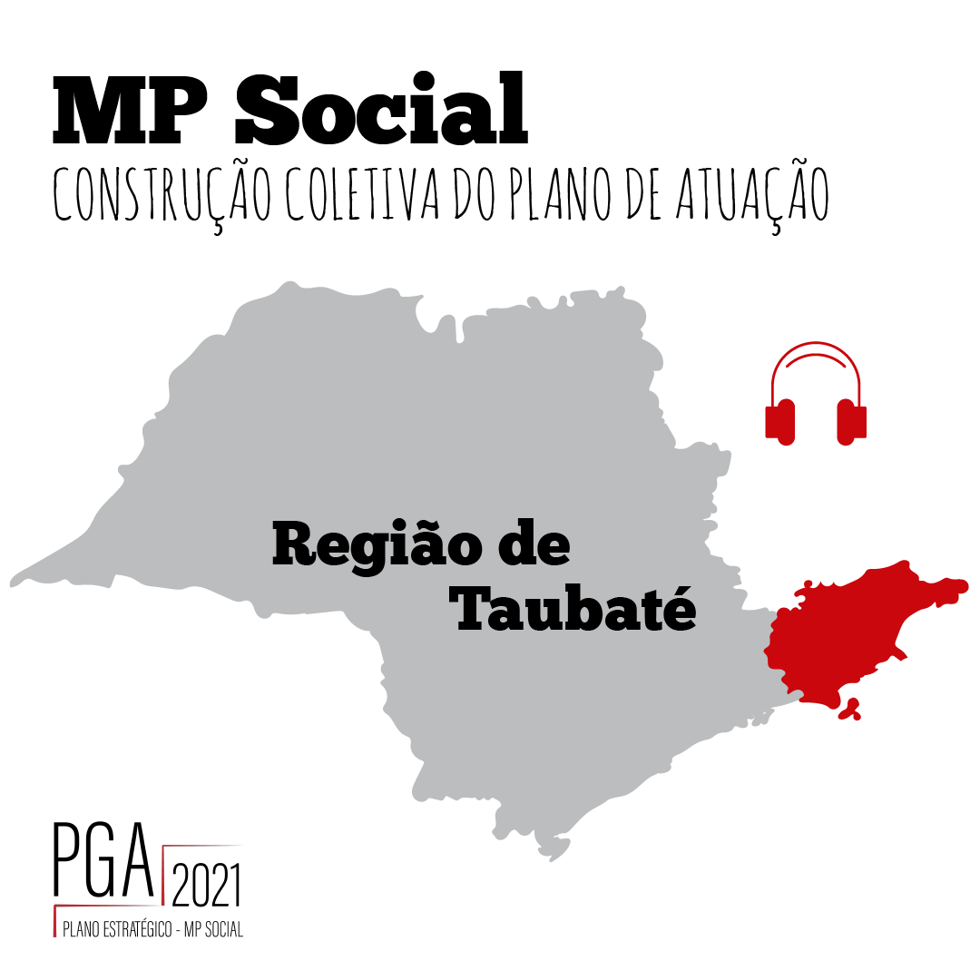 MP Social - Construção coletiva do plano de atuação - Região de Taubaté - PGA 2021- plano estratégico MP Social