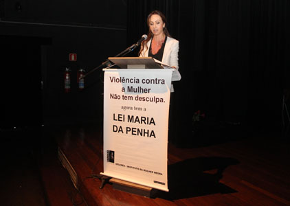 Fabiola Sucasas Negrão Covas em seu dicurso