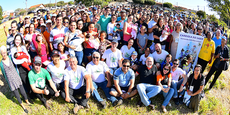 plantio de árvores comunitárias em Matão